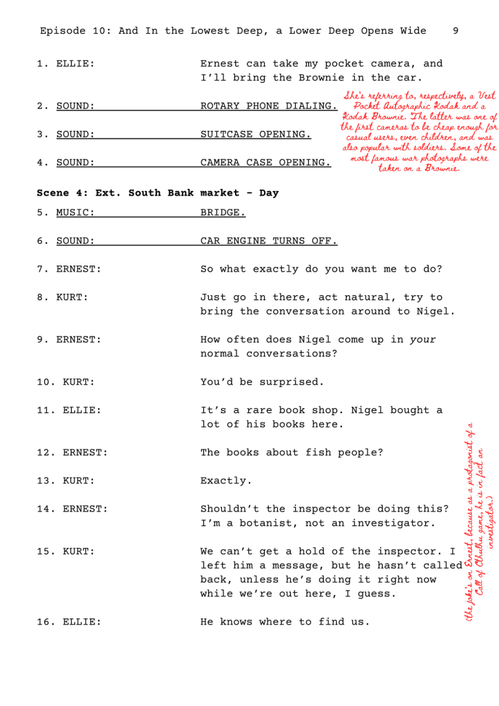 On cameras and the nature of an investigator